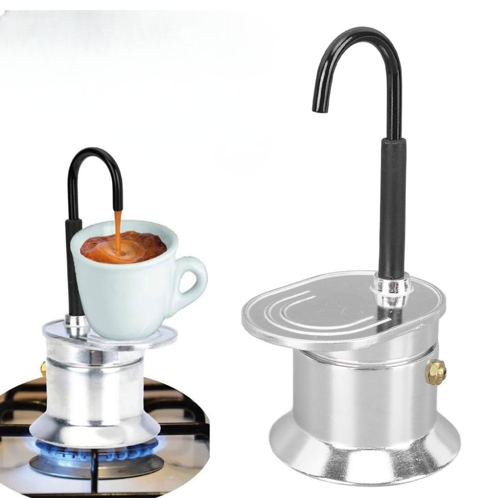 Cafetière Italienne Moka à Tube en Alliage d’Aluminium 50ml – ماكينة صنع قهوة الموكا الإيطالية بأنبوب من سبائك الألومنيوم – Image 2