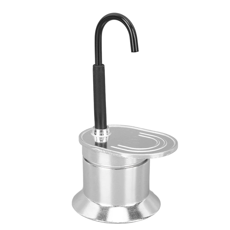 Cafetière Italienne Moka à Tube en Alliage d’Aluminium 50ml – ماكينة صنع قهوة الموكا الإيطالية بأنبوب من سبائك الألومنيوم – Image 3