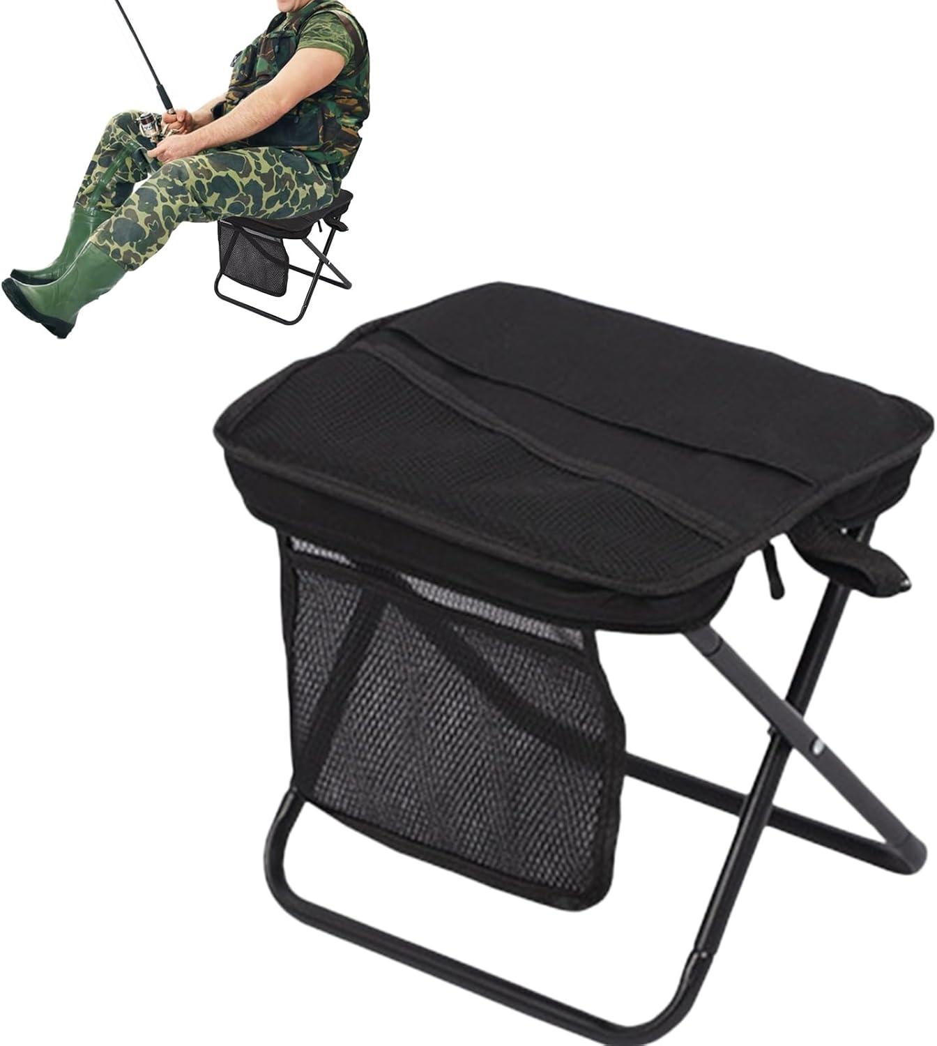 كرسي قابل للطي | كراسي قابلة للطي في الهواء الطلق للبالغين - سعة تحميل عالية 120 كجم، – Image 4