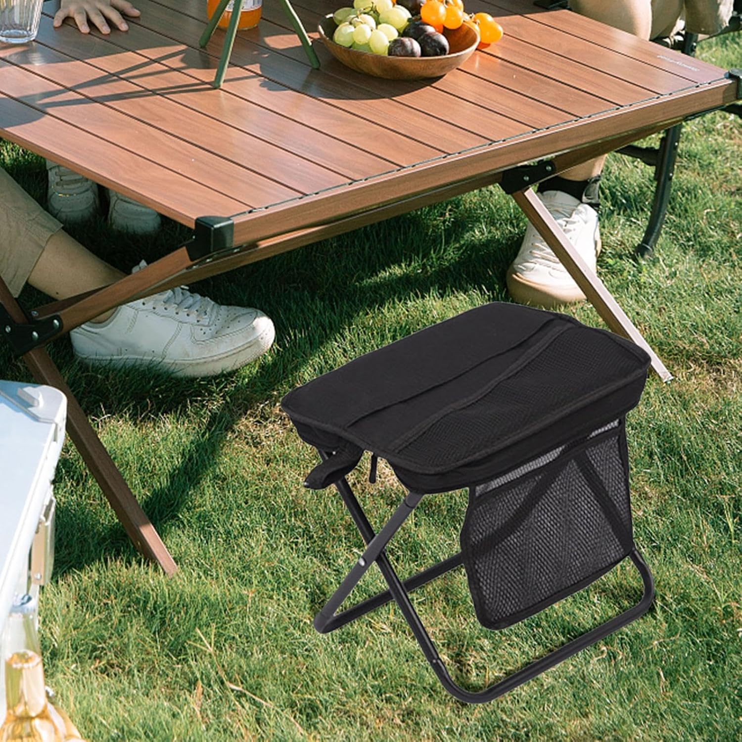 كرسي قابل للطي | كراسي قابلة للطي في الهواء الطلق للبالغين - سعة تحميل عالية 120 كجم، – Image 7