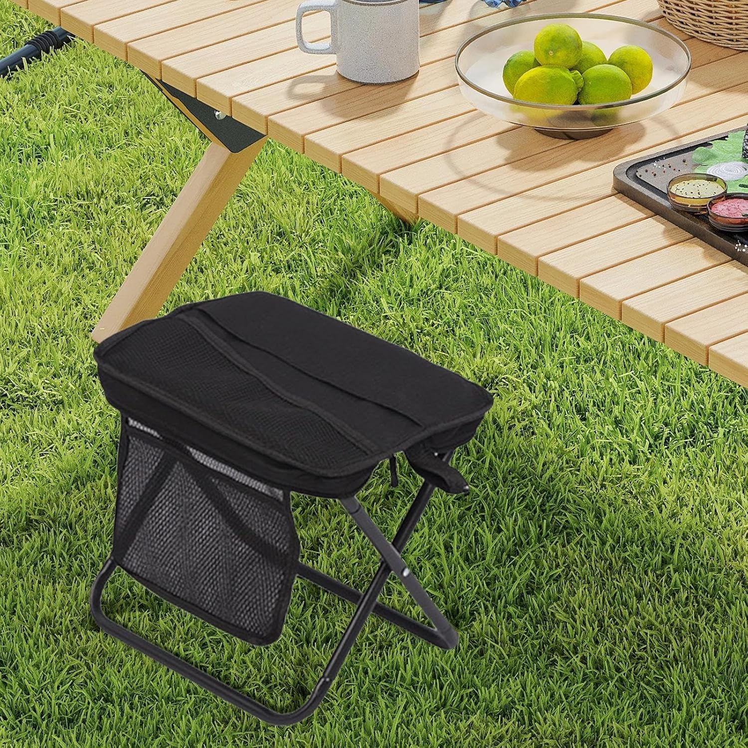 كرسي قابل للطي | كراسي قابلة للطي في الهواء الطلق للبالغين - سعة تحميل عالية 120 كجم، – Image 9