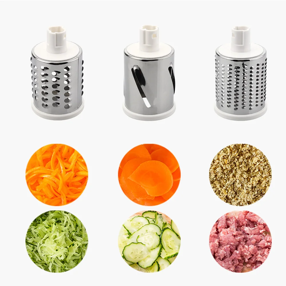 Coupe-légumes rotatif manuel multifonctionnel – الجهاز اليدوي المساعد مبشرة وقطاعة متعددة الاستعمالات للمكسرات والخضار والجبن – Image 7