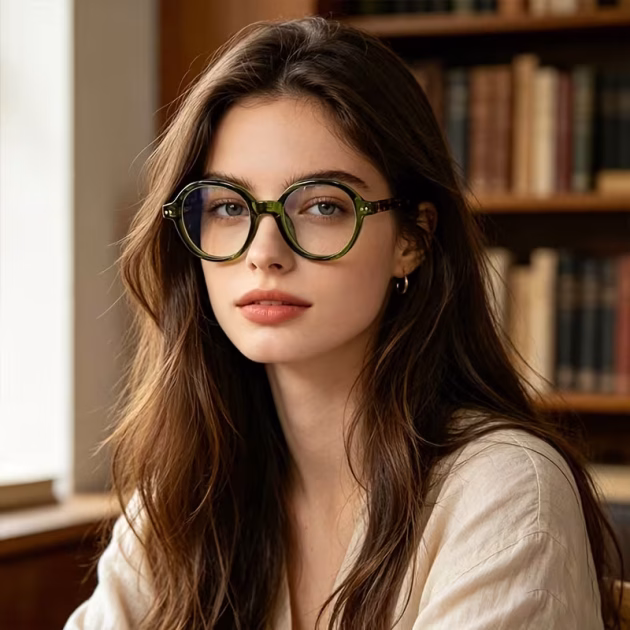 New Ultra-Light Plain Retro Reading Glasses High-End Small Frame Anti-Blue High-Definition Glasses- tendence 2026