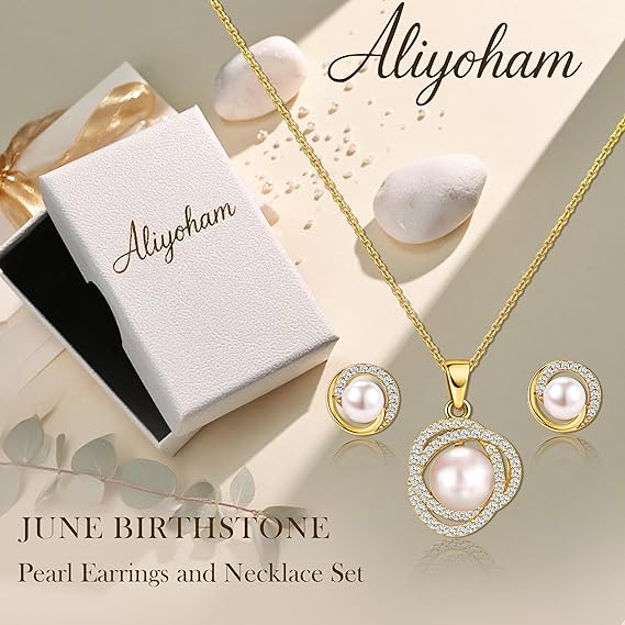 Ensemble de 4 colliers, bagues et boucles d’oreilles en fausses perles de style français élégant et léger - الصورة 5