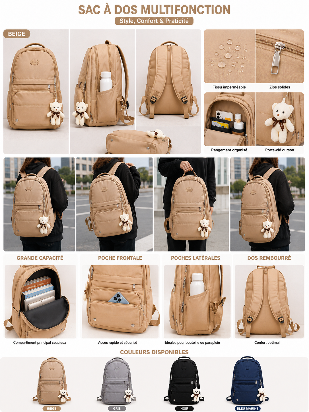 Sac à dos multifonction 🎒 - الصورة 5