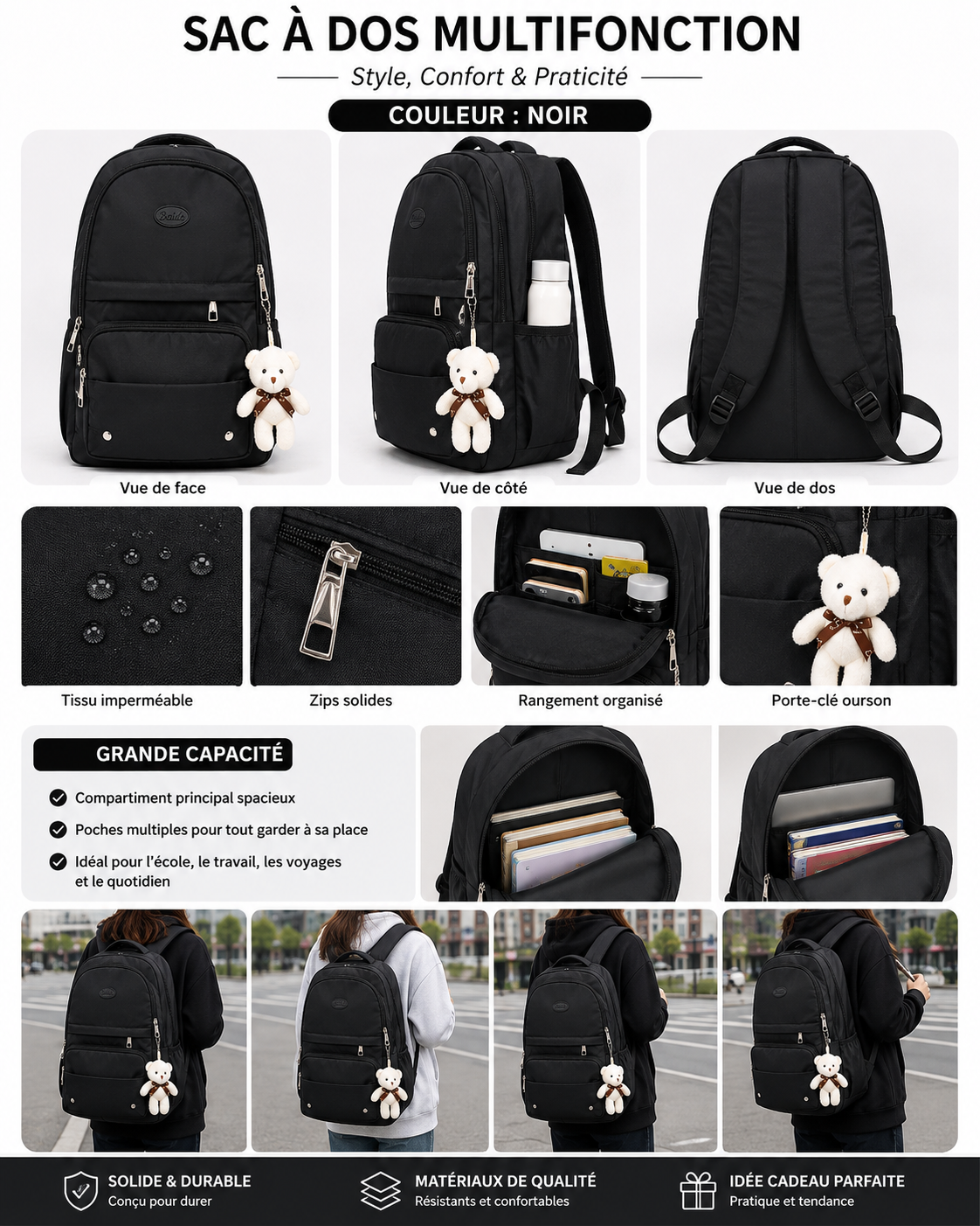 Sac à dos multifonction 🎒 - الصورة 6